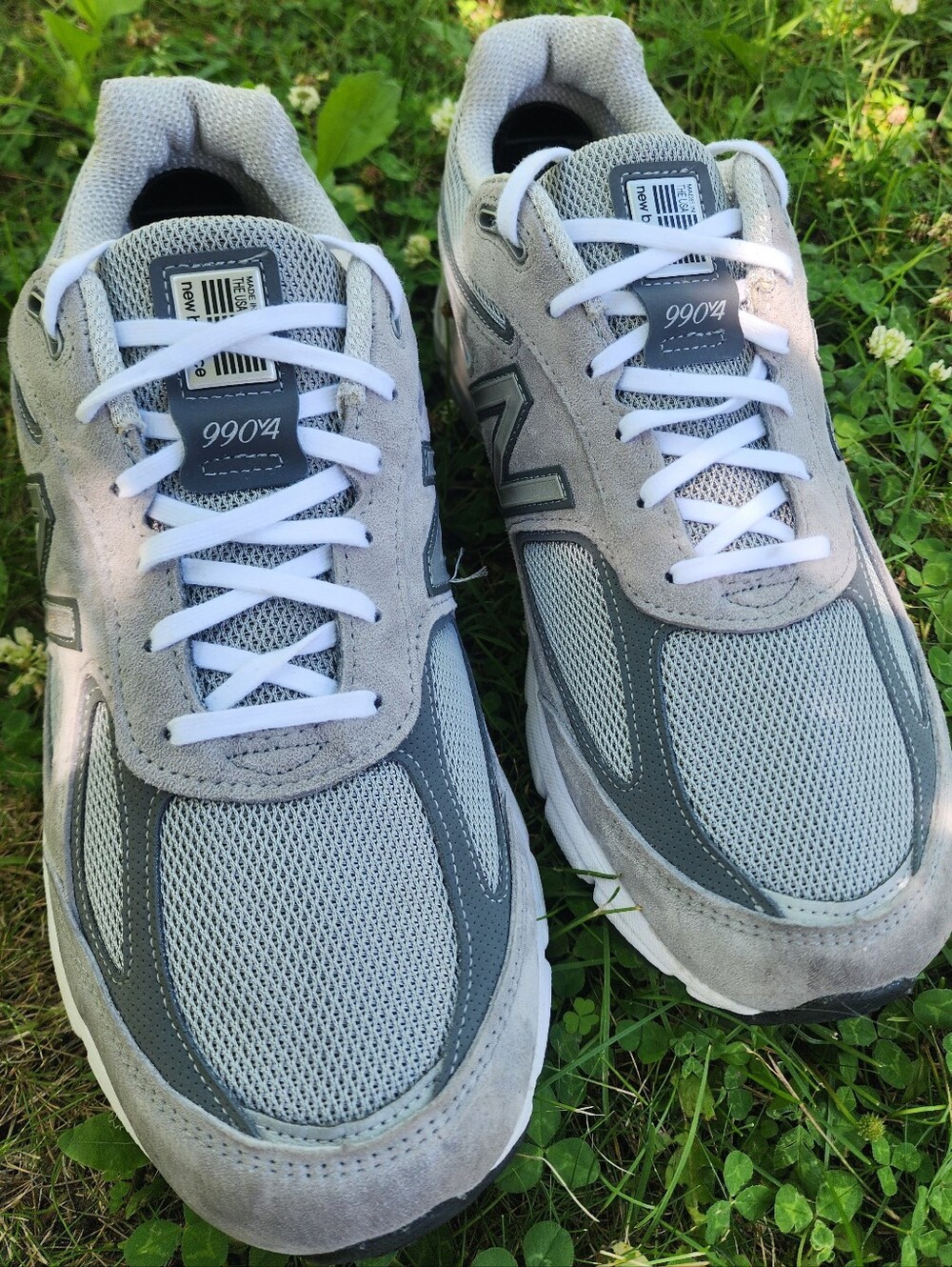 Sz 11.5 - Men's New Balance 990 V4 Grey Mesh&Suede Athletic Sneakers Made In USA - Picture 6 of 15